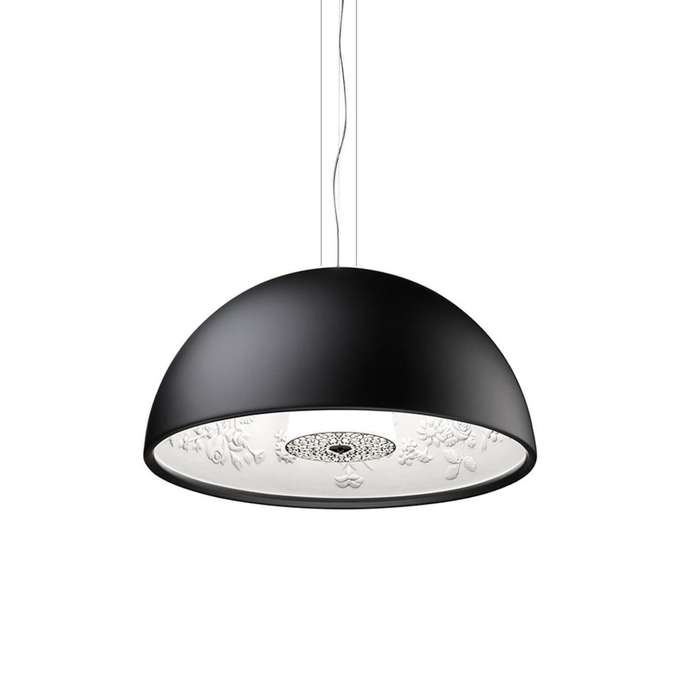 Lamp With Embossed Plaster Interior Elegant Pendant